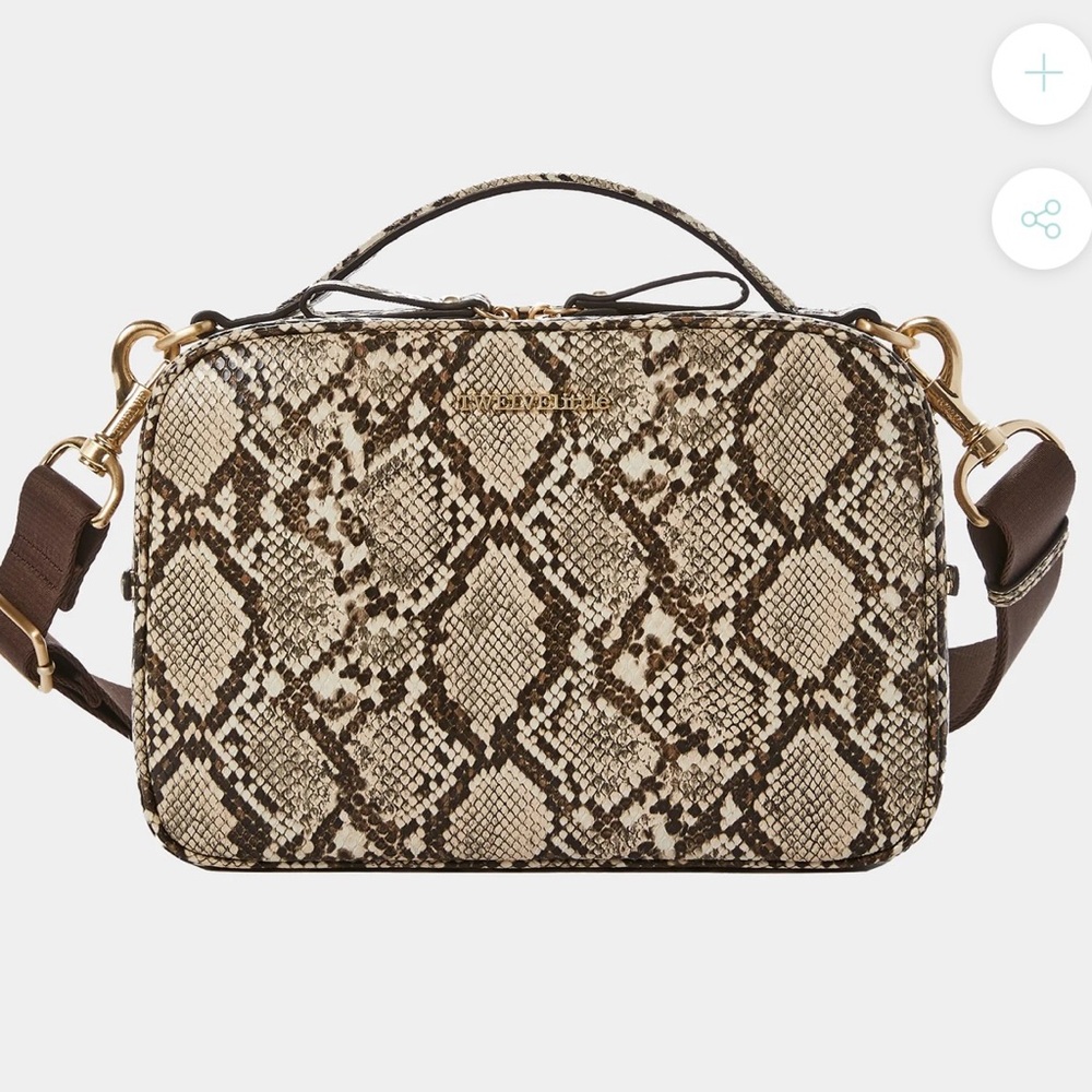 LUXE DIAPER CLUTCH FOR DIAPER BAG IN EMBOSSED SNAKE